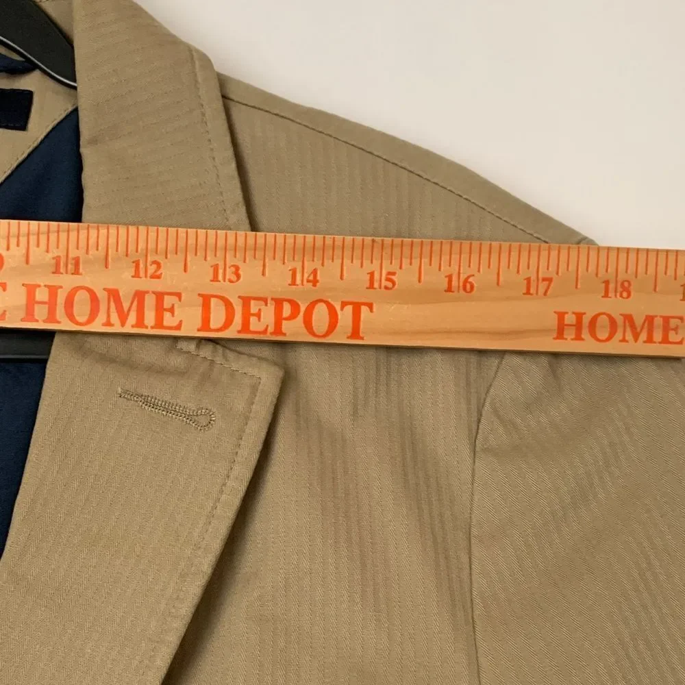 Tommy Hilfiger Men Cotton Tan Blazer Jacket Size 40M